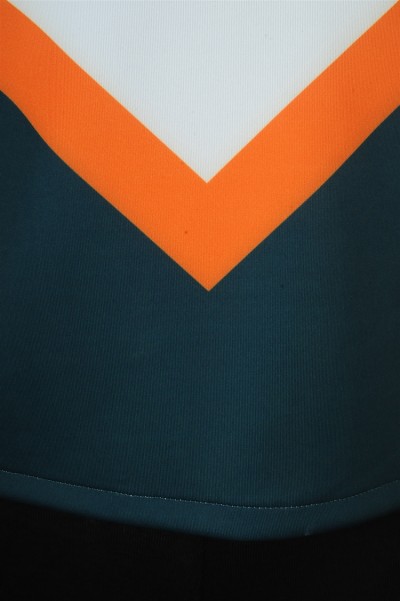 CH200 sample-made cheerleading women's V-neck vest shoulder-exposed waist cheerleading manufacturers  elite cheer uniforms detail view-5